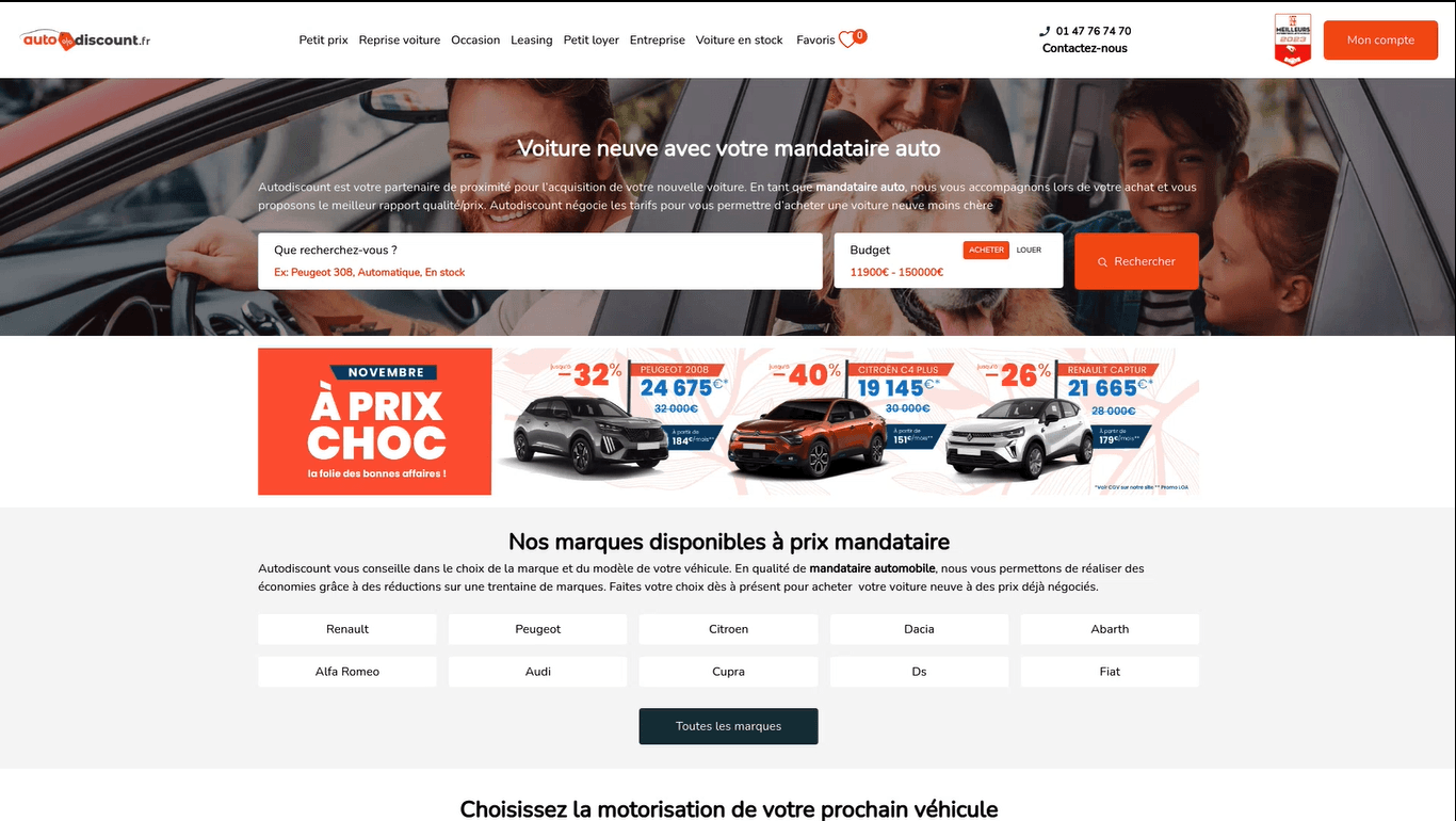 Autodiscount Car Sales Platform